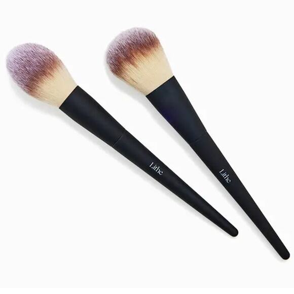 Lithe Beauty NEW Bronzer & Tapered Powder Brush Essential Makeup Face Brush Set - Picture 2 of 5